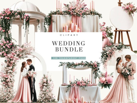 Download Wedding Clipart Bundle - Wedding Collection