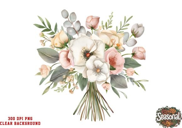 Download Watercolor Wedding Flower Bouquet PNG - Wedding Collection