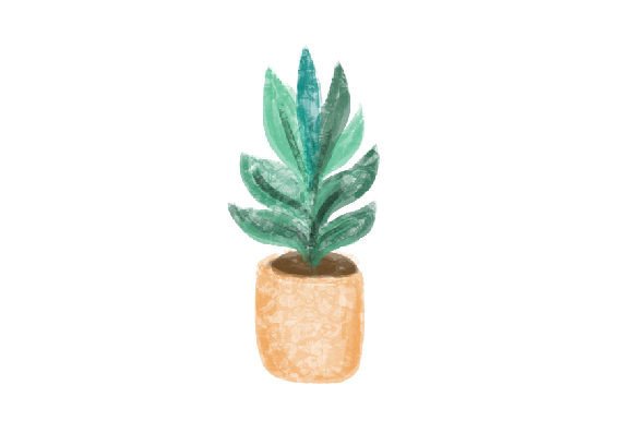 Download Potted Plant Watercolor - Potted plant watercolor Collection