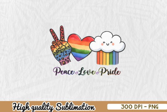 Download Peace Love Pride LGBT Sublimation PNG - Premium Resources