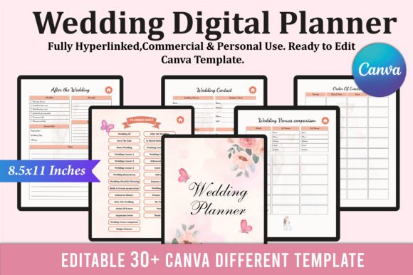 Download Digital Wedding Planner for Ipad Canva - Wedding Collection
